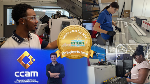 CCAM Earns Fifth Consecutive “Top Employer for Interns” Recognition from State Council of Higher Education for Virginia